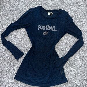 Vintage Y2K Kavio rhinestone bedazzled football long sleeve shirt